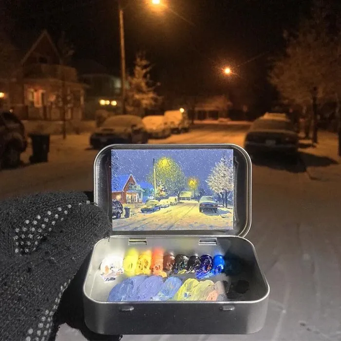 Artist Creates 30 Mini Plein Air Paintings In Altoids Tins
