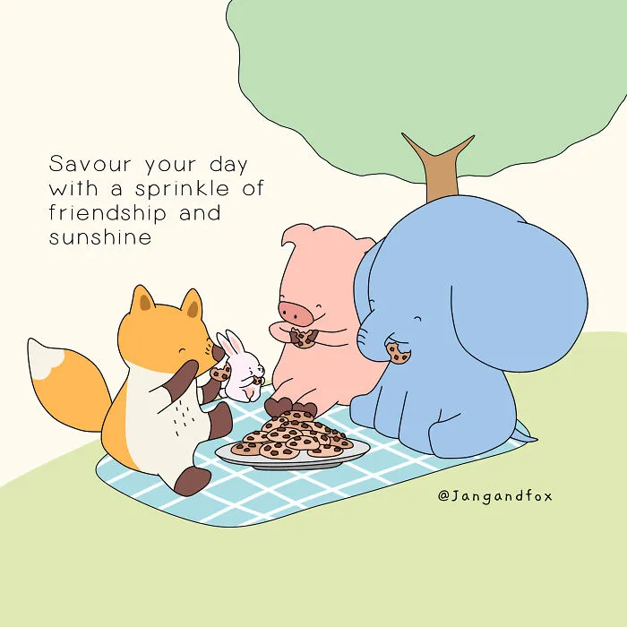 Love Is When Picnic, Friendship And Sunshine Come Together