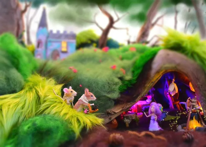 My Teenage Daughter Built Me A Theatre Box So I Could Create Dreamy 3D Scenes With My Needle-Felted Animals (40 Pics)