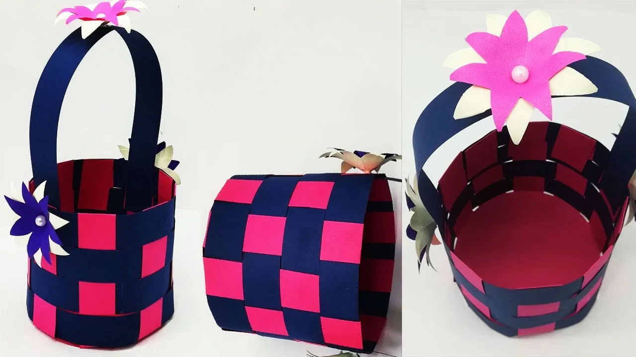 Handmade Basket | How To Make A Paper Basket