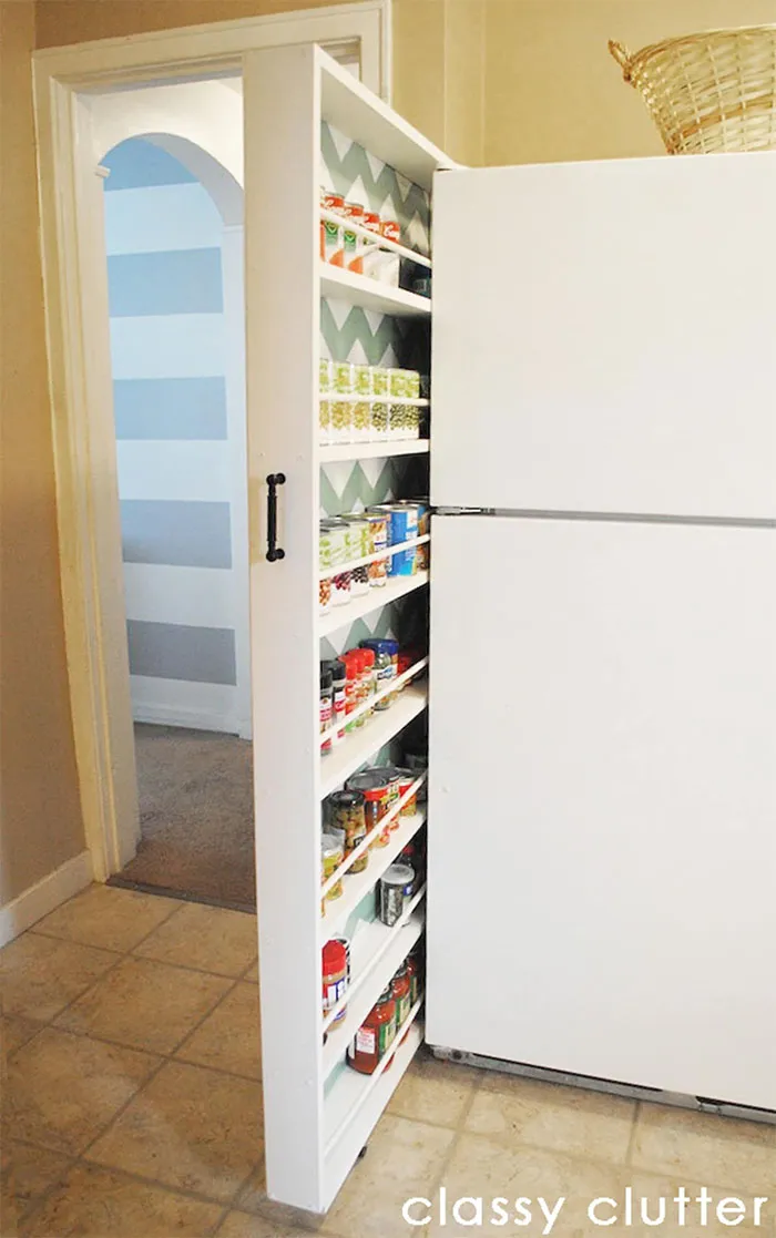 A Slide-Out Pantry In 6 Inches Of Space