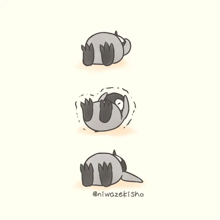 Esta artista dibuja cómics sobre un adorable pingüinito que la fastidia cada vez que intenta hacer algo (30 imágenes)