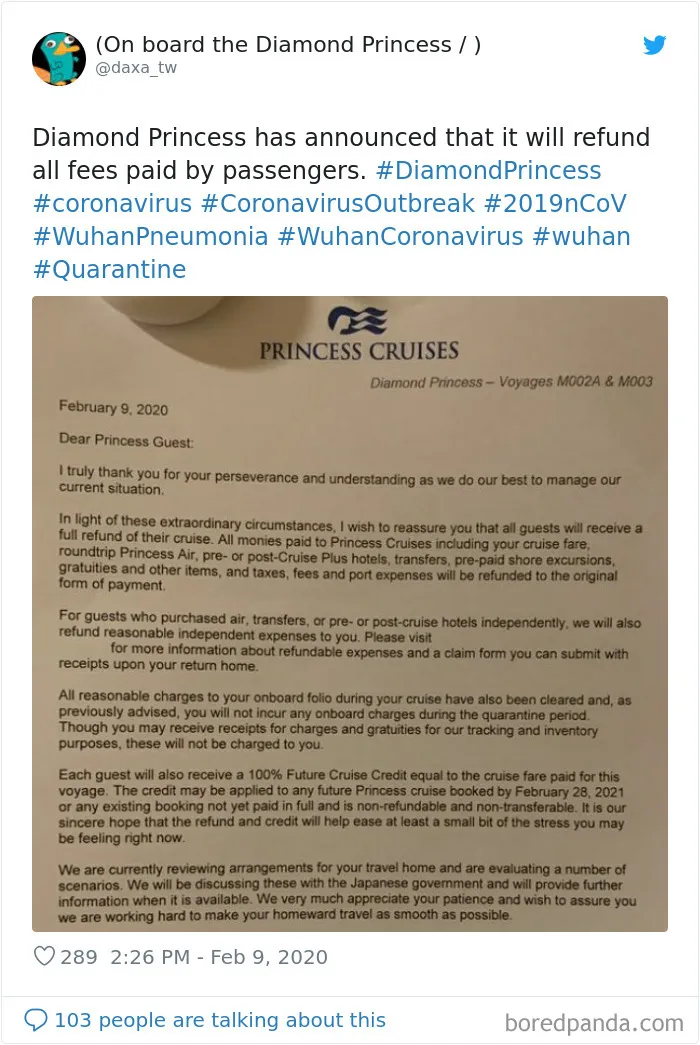 People Quarantined On The "Coronavirus Cruise Ship" Share What It's Really Like (30 Posts)