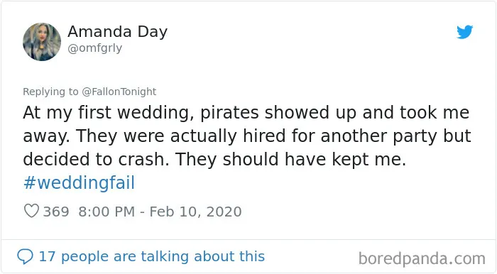 Jimmy Fallon Asks People What Are The Worst Wedding Fails They've Ever Seen, And Here Are 30 Responses