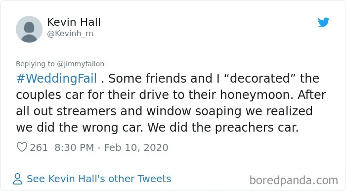 Jimmy Fallon Asks People What Are The Worst Wedding Fails They've Ever Seen, And Here Are 30 Responses