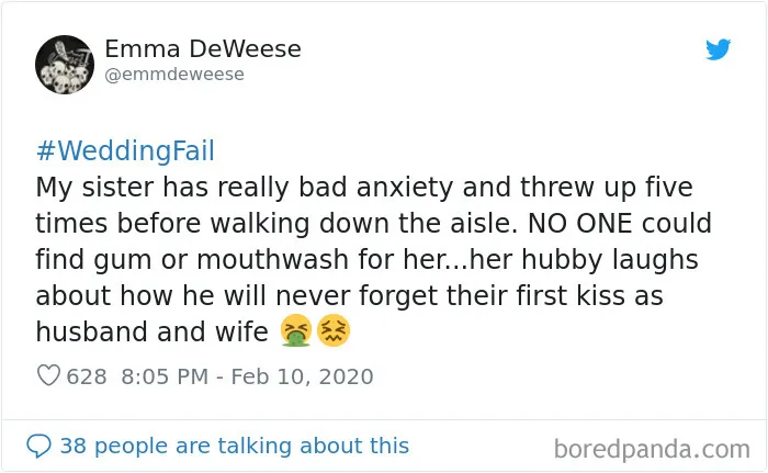Jimmy Fallon Asks People What Are The Worst Wedding Fails They've Ever Seen, And Here Are 30 Responses
