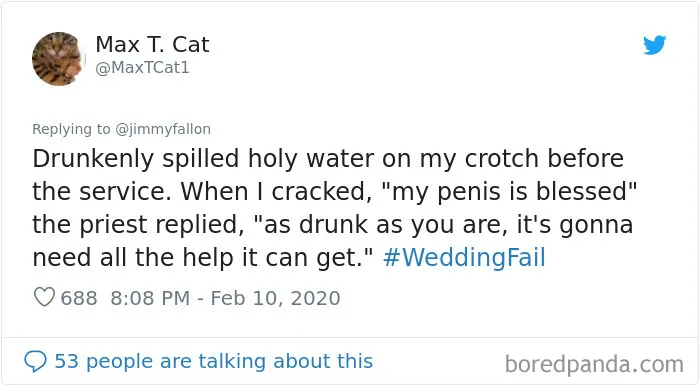 Jimmy Fallon Asks People What Are The Worst Wedding Fails They've Ever Seen, And Here Are 30 Responses