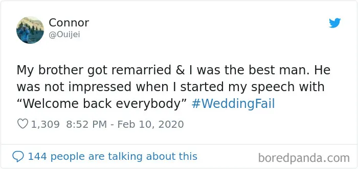 Jimmy Fallon Asks People What Are The Worst Wedding Fails They've Ever Seen, And Here Are 30 Responses