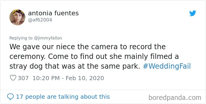 Jimmy Fallon Asks People What Are The Worst Wedding Fails They've Ever Seen, And Here Are 30 Responses