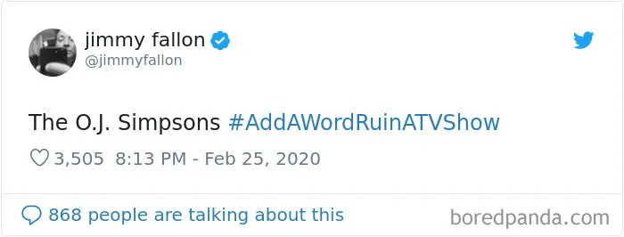 Jimmy Fallon Asks People To Ruin TV Shows With One Word And Here Are 30 Hilarious Responses