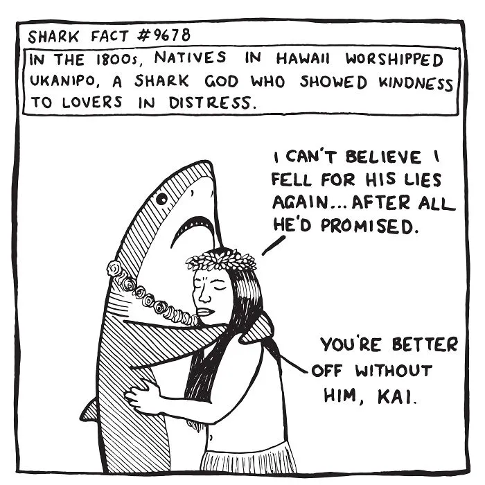 Here Are Our 30 Best Comics That Depict The Snarky Conversations Between Sharks And Other Aquatic Life
