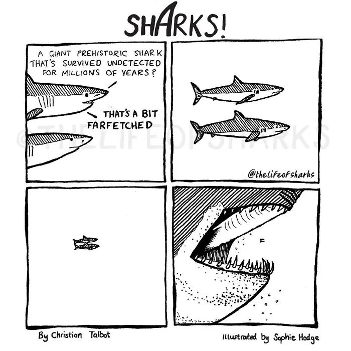 Here Are Our 30 Best Comics That Depict The Snarky Conversations Between Sharks And Other Aquatic Life
