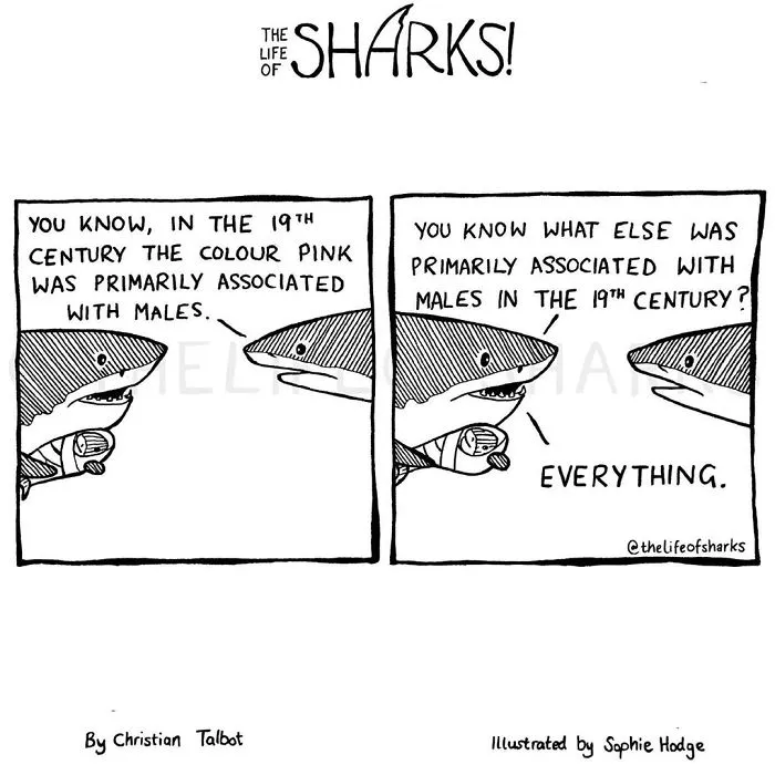 Here Are Our 30 Best Comics That Depict The Snarky Conversations Between Sharks And Other Aquatic Life