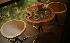 We Create Handcrafted Wood, Brass And Liquid Glass Furniture That Tells Stories