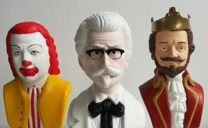 I Made The Fastfood Trio Out Of Thrift Shop Busts