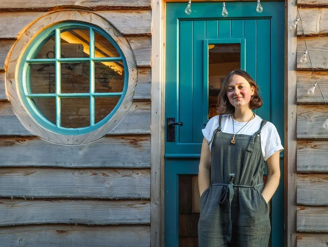 Inspiring Young Woman Has Turned Her Love Of Woodworking By Building Her Very Own Tiny Home!