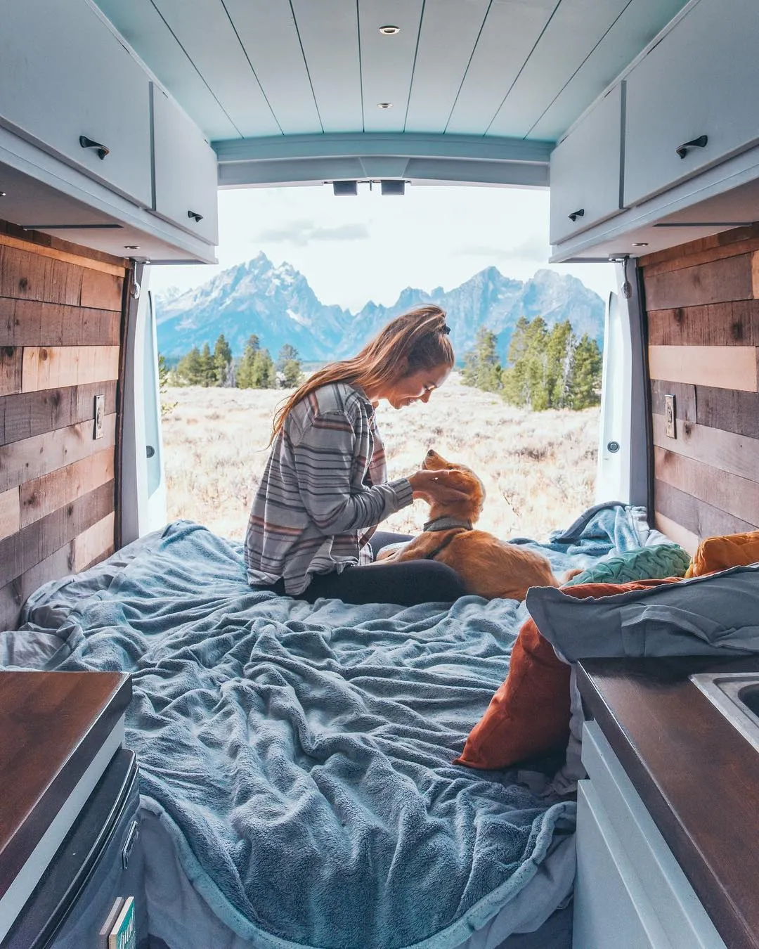 A Solo Female Traveler In A Converted Van With Her Puppy- Living On The Road Can Be An Incredible!
