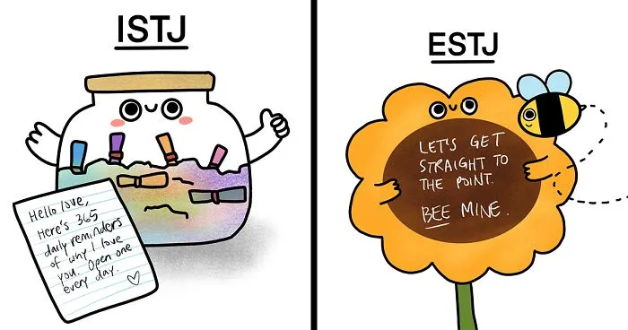 I Created Valentine's Day Cards For All 16 Myers-Briggs Personality Types