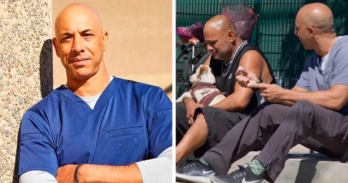 This Man Is A Veterinarian Who Walks Around California And Treats Homeless People's Animals For Free
