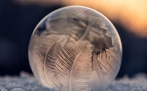 Amazing Frozen Soap Bubble