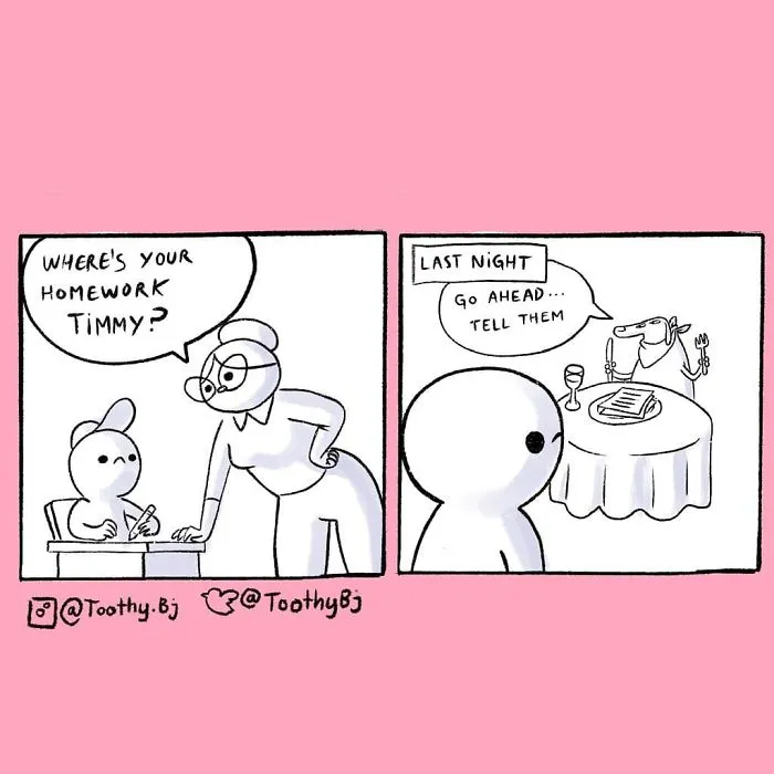 30 Comics By ToothyBj That People Who Like Dark Humor Will Appreciate