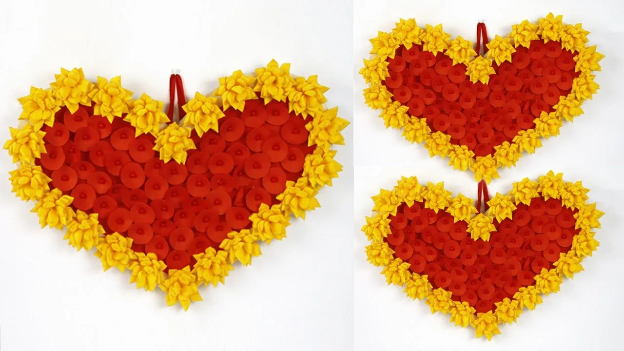 Beautiful Heart Wall Hanging /Valentine Heart Shape Wall Hanging /Valentine's Room Decor Id