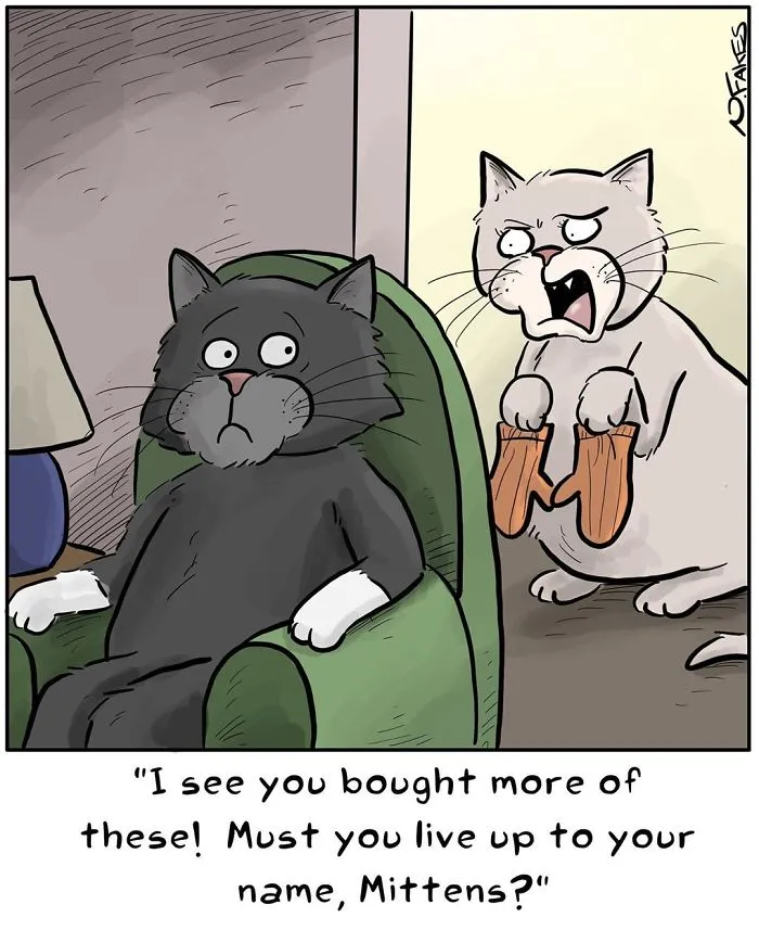 35 Comics That Cat Owners Will Relate To, Inspired By My Cat
