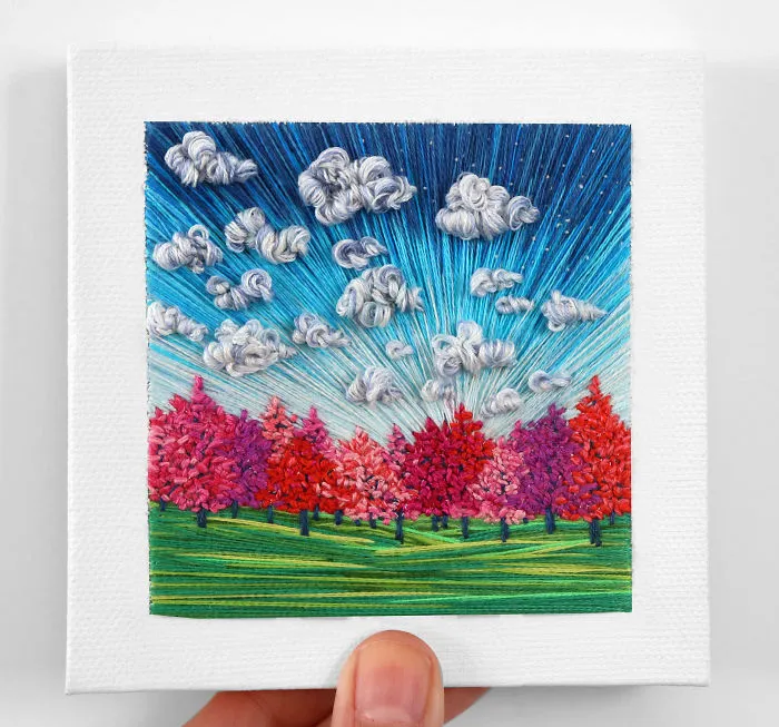My 30 Vivid Landscapes Made With Thread (New Pics)