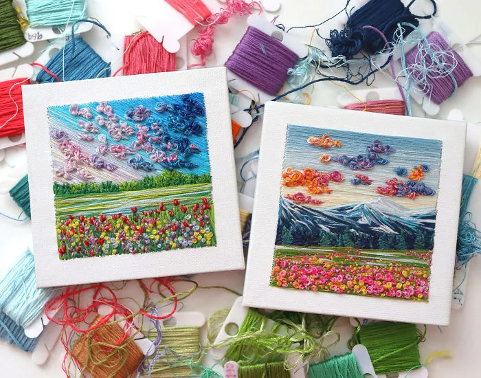 My 30 Vivid Landscapes Made With Thread (New Pics)