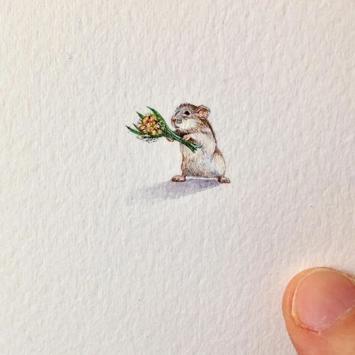 These 96 Tiny Paintings By Brooke Rothshank Are One-Inch Replicas Of Everyday Things