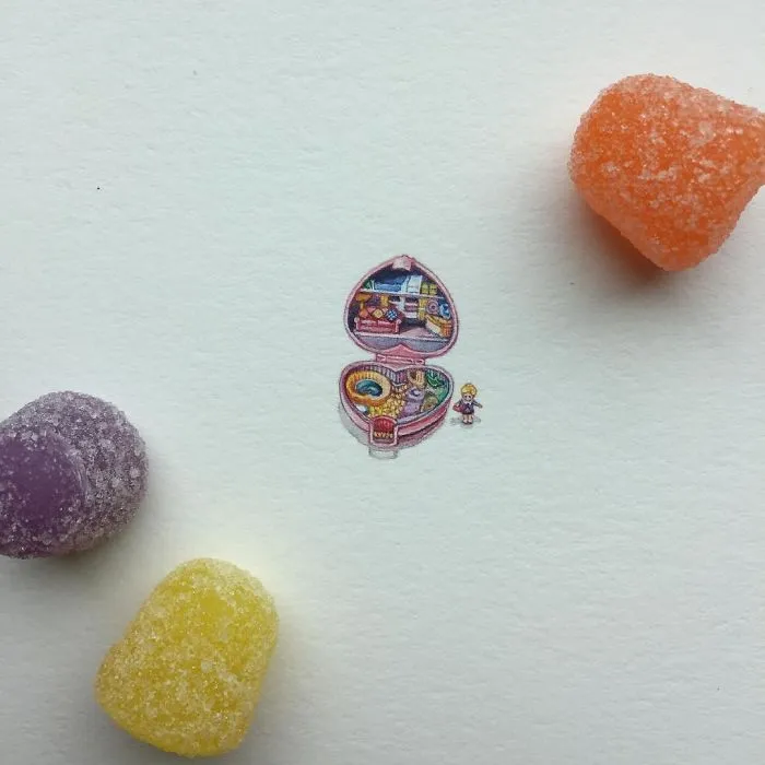 These 96 Tiny Paintings By Brooke Rothshank Are One-Inch Replicas Of Everyday Things