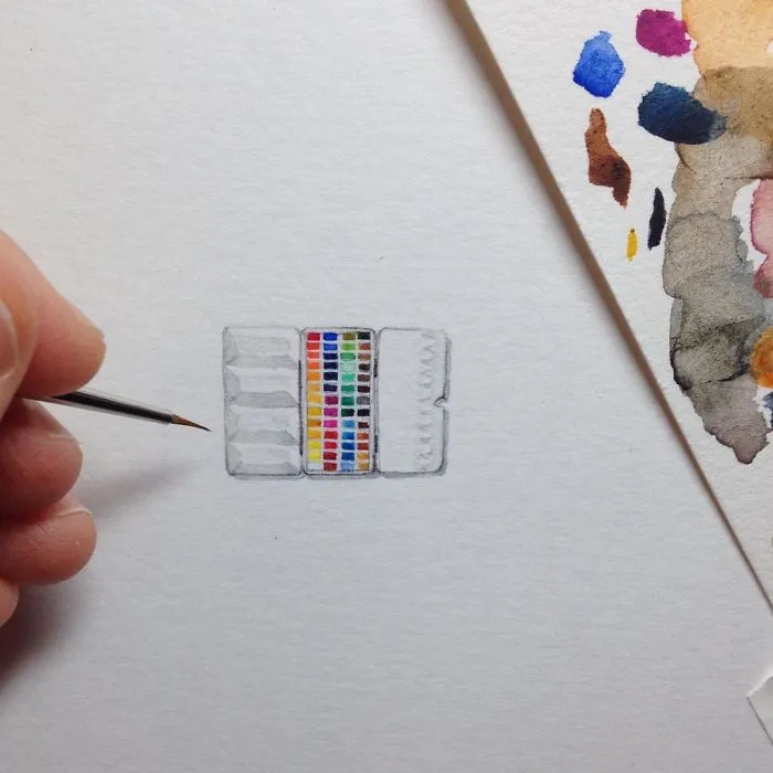 These 96 Tiny Paintings By Brooke Rothshank Are One-Inch Replicas Of Everyday Things