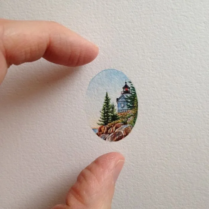 These 96 Tiny Paintings By Brooke Rothshank Are One-Inch Replicas Of Everyday Things