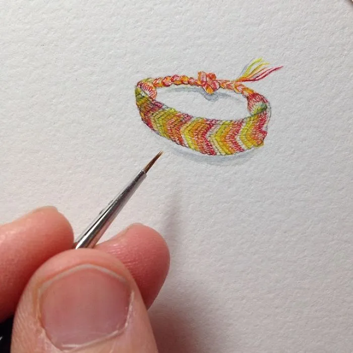 These 96 Tiny Paintings By Brooke Rothshank Are One-Inch Replicas Of Everyday Things