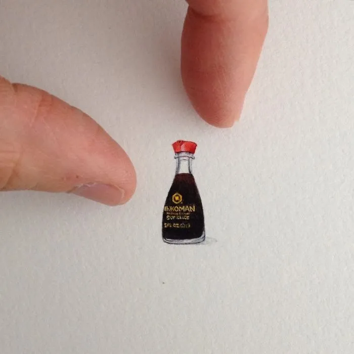 These 96 Tiny Paintings By Brooke Rothshank Are One-Inch Replicas Of Everyday Things