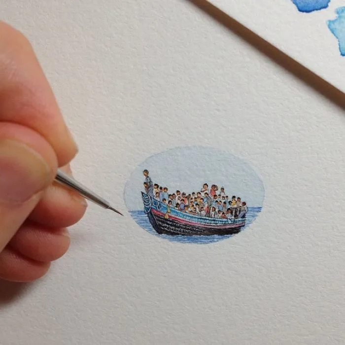 These 96 Tiny Paintings By Brooke Rothshank Are One-Inch Replicas Of Everyday Things