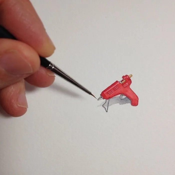 These 96 Tiny Paintings By Brooke Rothshank Are One-Inch Replicas Of Everyday Things
