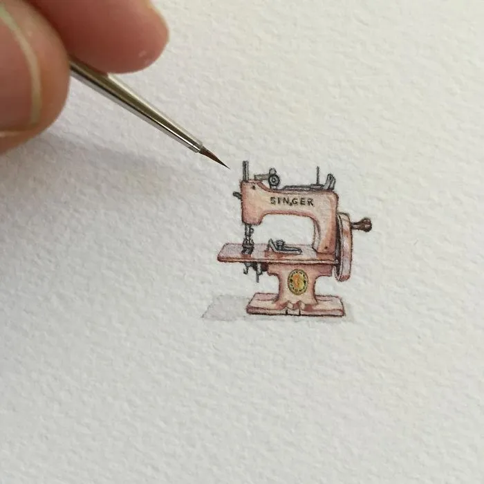 These 96 Tiny Paintings By Brooke Rothshank Are One-Inch Replicas Of Everyday Things