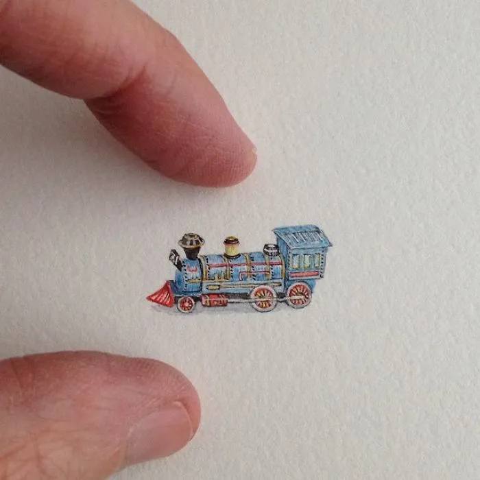These 96 Tiny Paintings By Brooke Rothshank Are One-Inch Replicas Of Everyday Things
