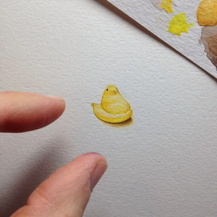 These 96 Tiny Paintings By Brooke Rothshank Are One-Inch Replicas Of Everyday Things