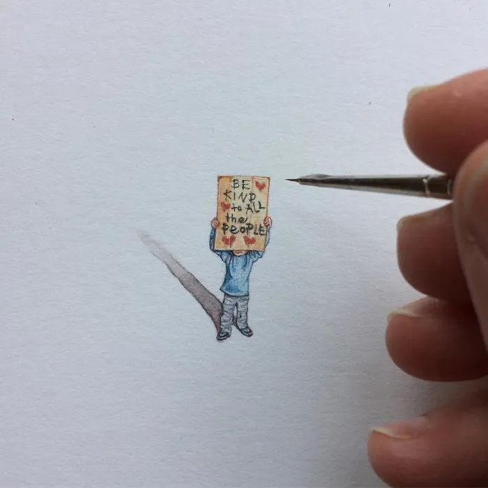 These 96 Tiny Paintings By Brooke Rothshank Are One-Inch Replicas Of Everyday Things