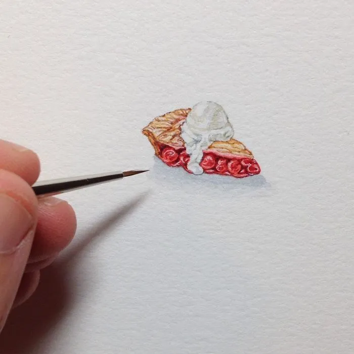 These 96 Tiny Paintings By Brooke Rothshank Are One-Inch Replicas Of Everyday Things