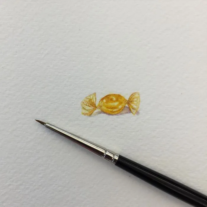 These 96 Tiny Paintings By Brooke Rothshank Are One-Inch Replicas Of Everyday Things