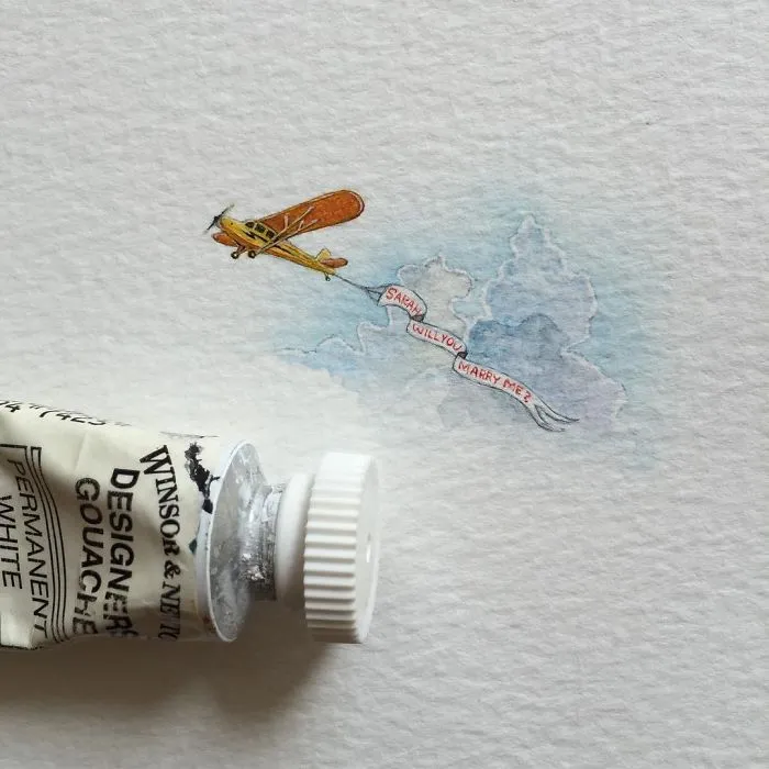 These 96 Tiny Paintings By Brooke Rothshank Are One-Inch Replicas Of Everyday Things