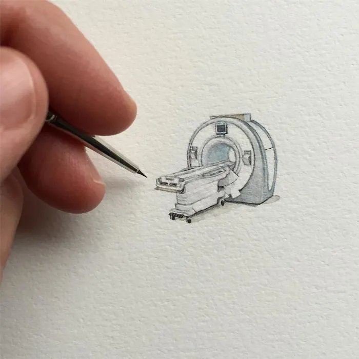 These 96 Tiny Paintings By Brooke Rothshank Are One-Inch Replicas Of Everyday Things