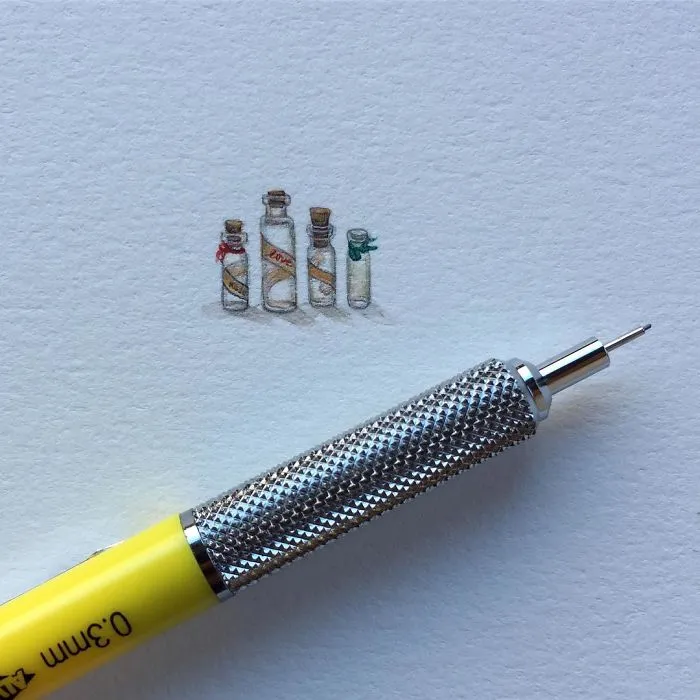 These 96 Tiny Paintings By Brooke Rothshank Are One-Inch Replicas Of Everyday Things
