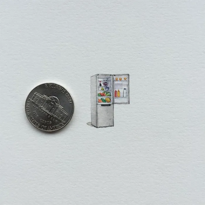These 96 Tiny Paintings By Brooke Rothshank Are One-Inch Replicas Of Everyday Things