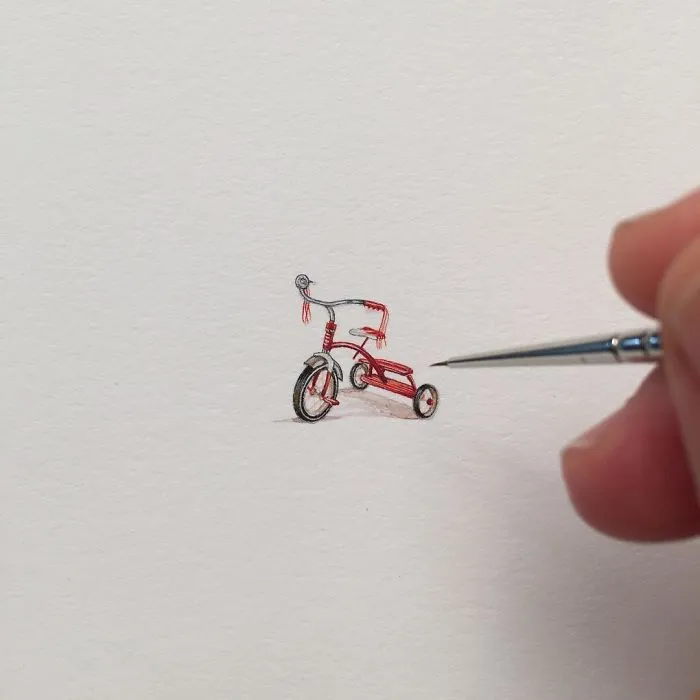 These 96 Tiny Paintings By Brooke Rothshank Are One-Inch Replicas Of Everyday Things