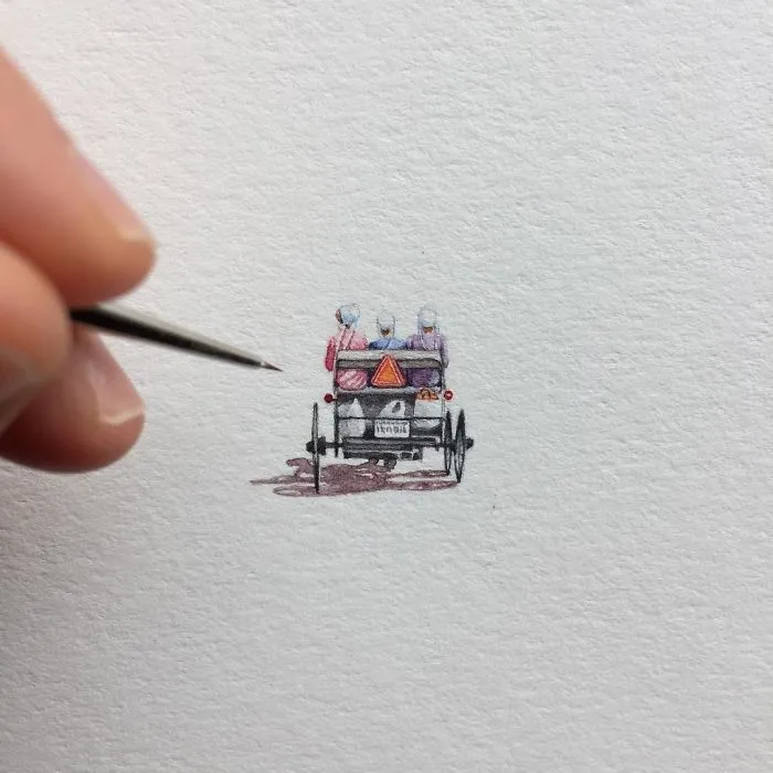 These 96 Tiny Paintings By Brooke Rothshank Are One-Inch Replicas Of Everyday Things