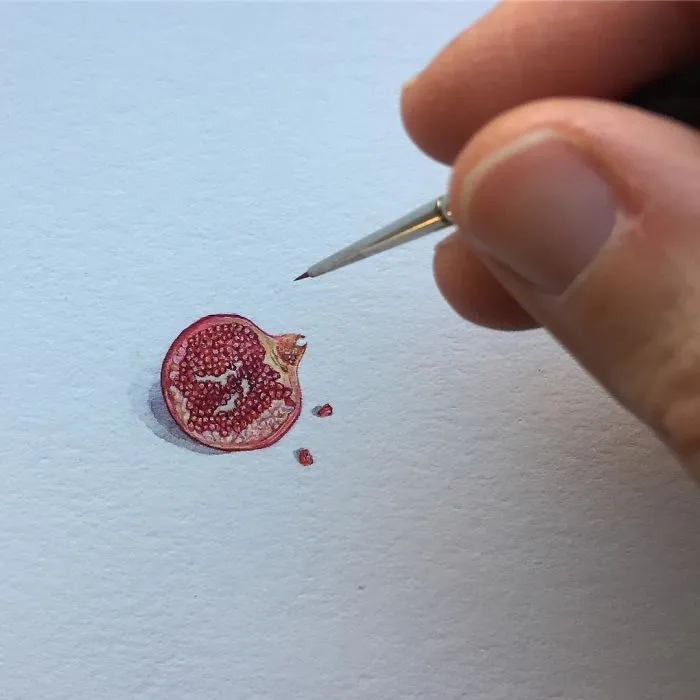 These 96 Tiny Paintings By Brooke Rothshank Are One-Inch Replicas Of Everyday Things